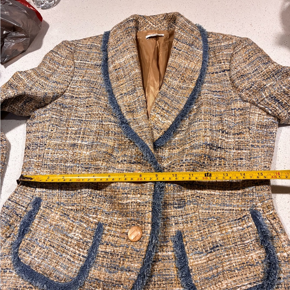 Tweed jacket Cache Chanel vibes Zara Lioness medium - Picture 12 of 13